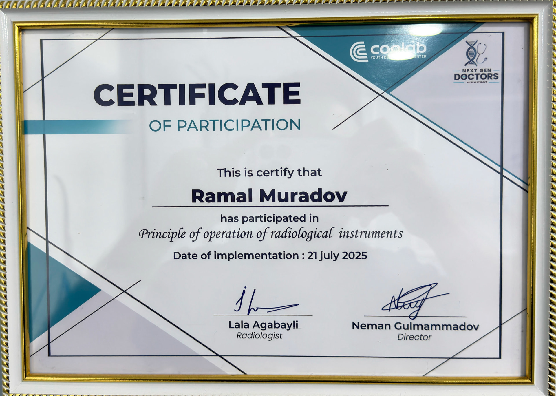 Ramal Muradov sertifikatı 11