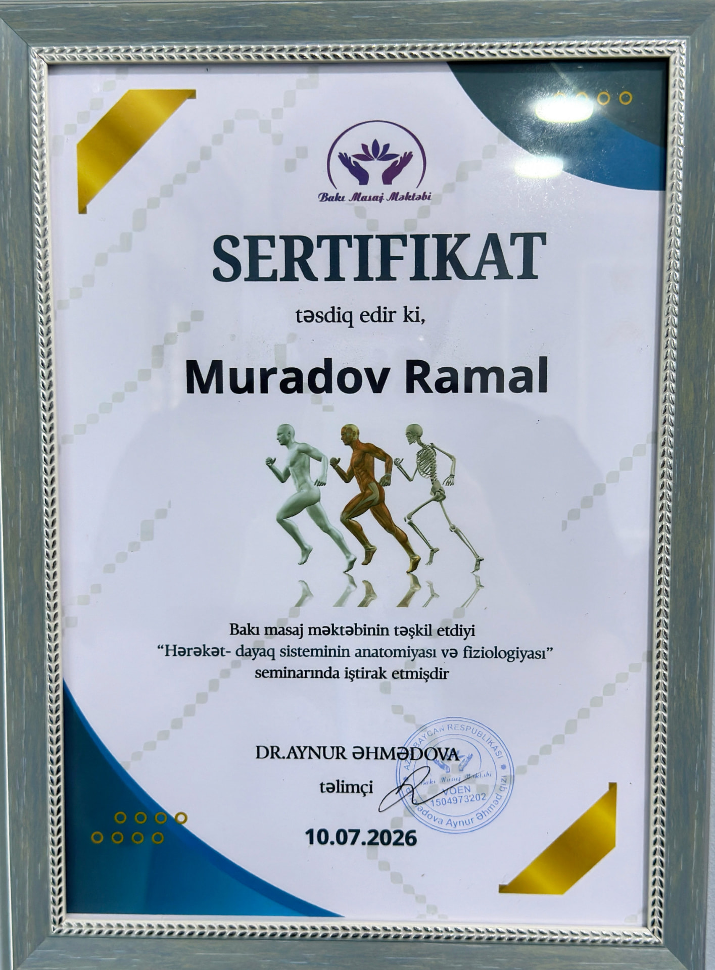 Ramal Muradov sertifikatı 13