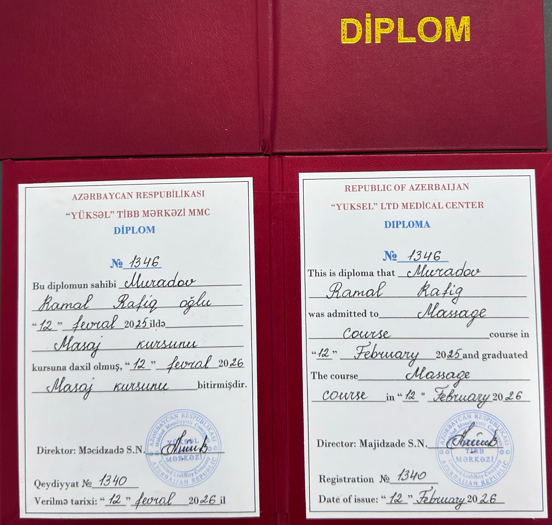 Ramal Muradov sertifikatı 5